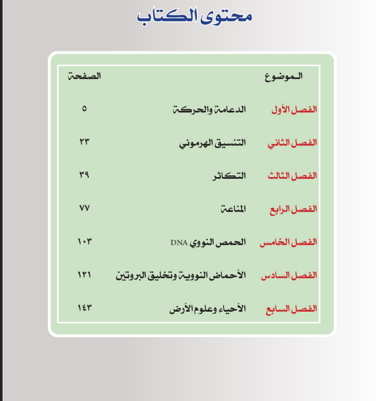 كتاب المدرسة أحياء للصف الثالث الثانوي 2025